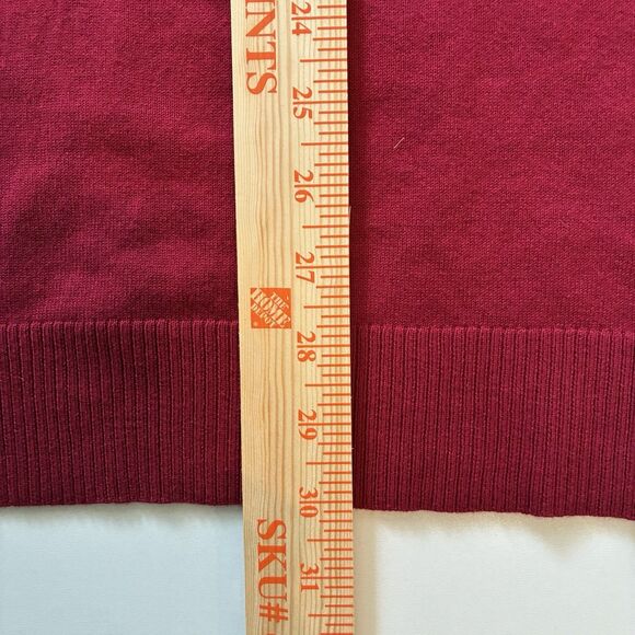 New Alfani V Neck Sweater Holiday Red Christmas Long Sleeve Men’s XXL Grandpa - Picture 7 of 7